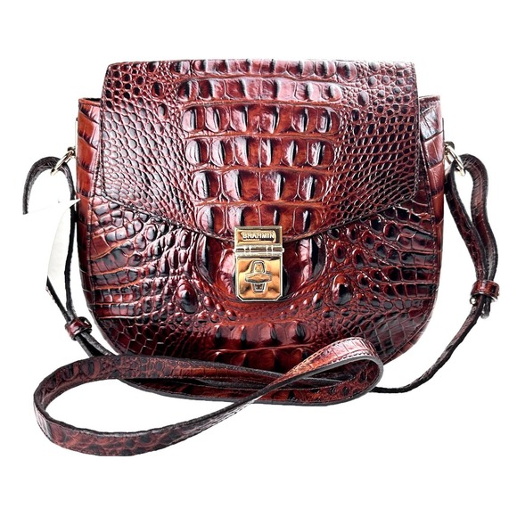 Brahmin Bags Brahmin Lizzie Melbourne Crossbody Saddle Bag In